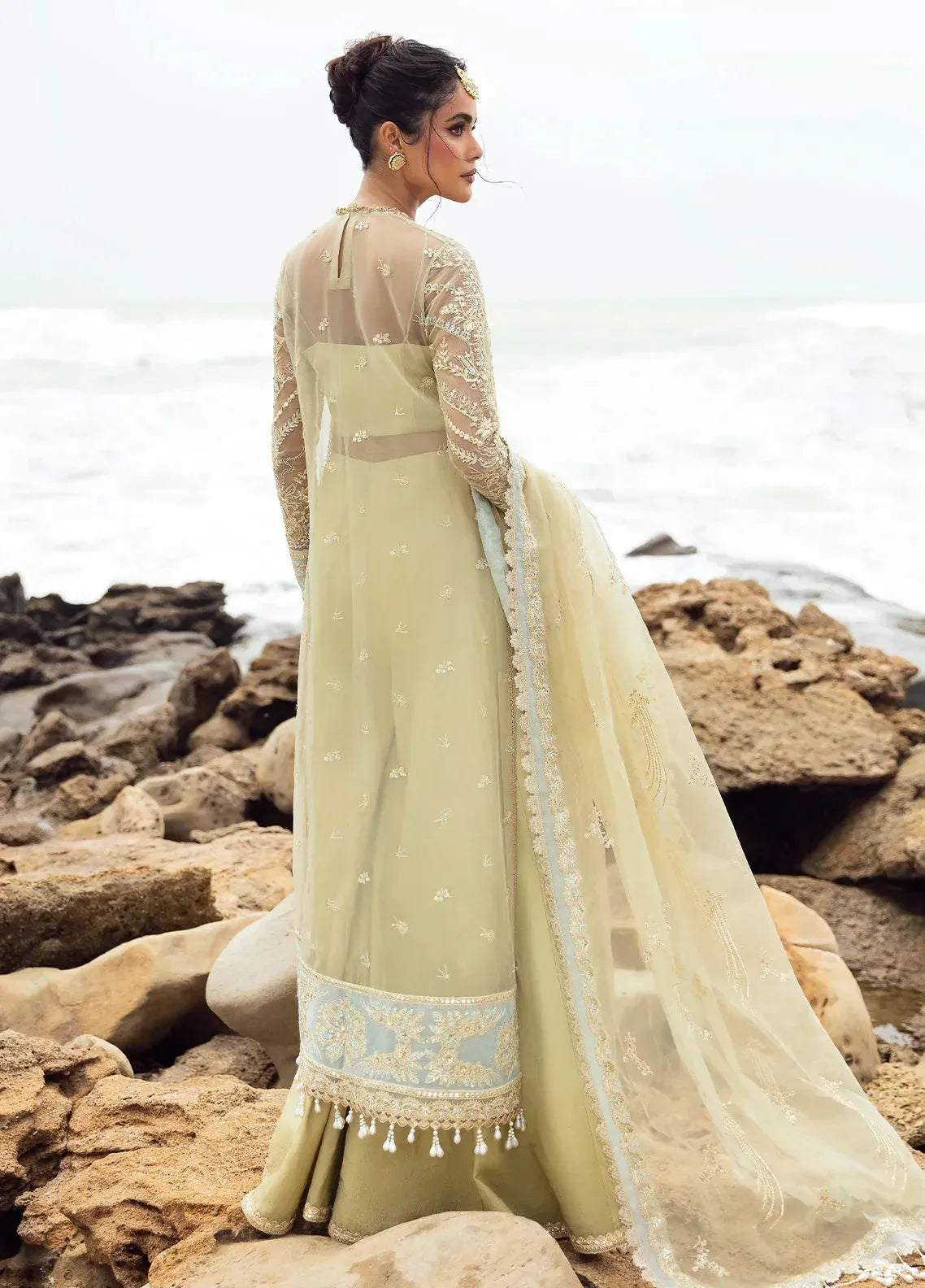 Dastangoi by Afrozeh Wedding Formal 3Pc Suit AWE-09 Leela - Rang-e-Khaas