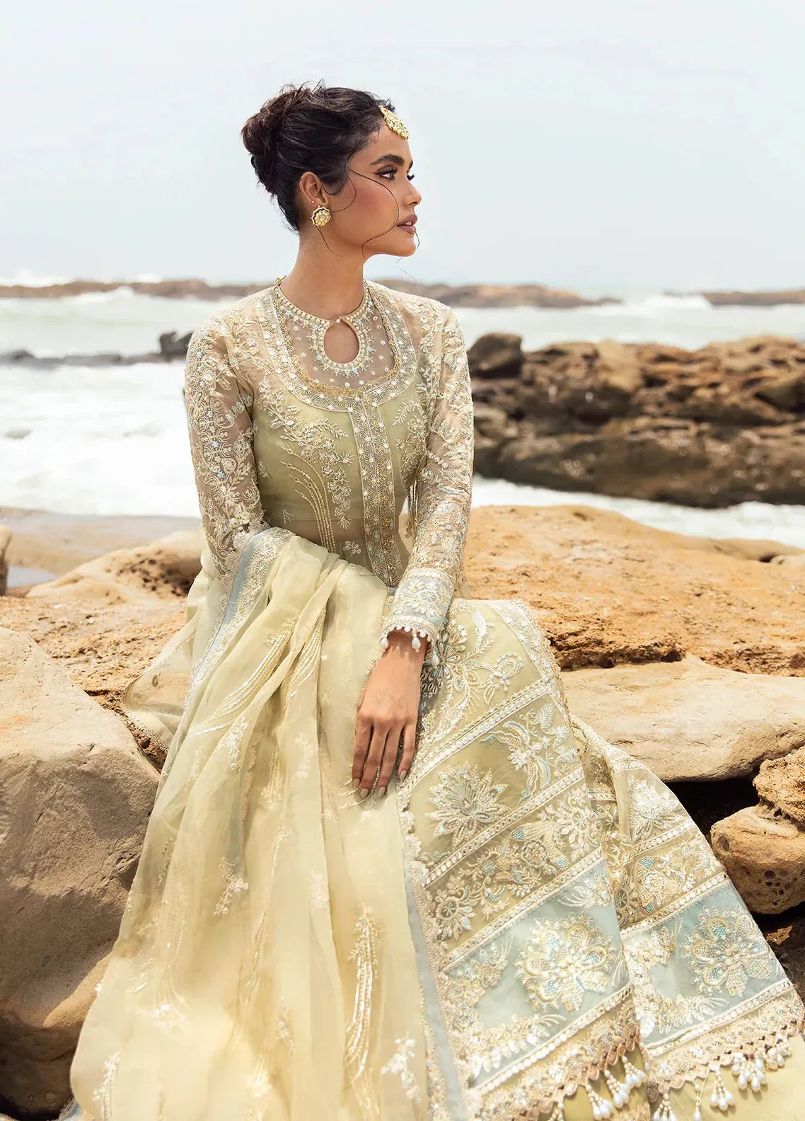 Dastangoi by Afrozeh Wedding Formal 3Pc Suit AWE-09 Leela - Rang-e-Khaas