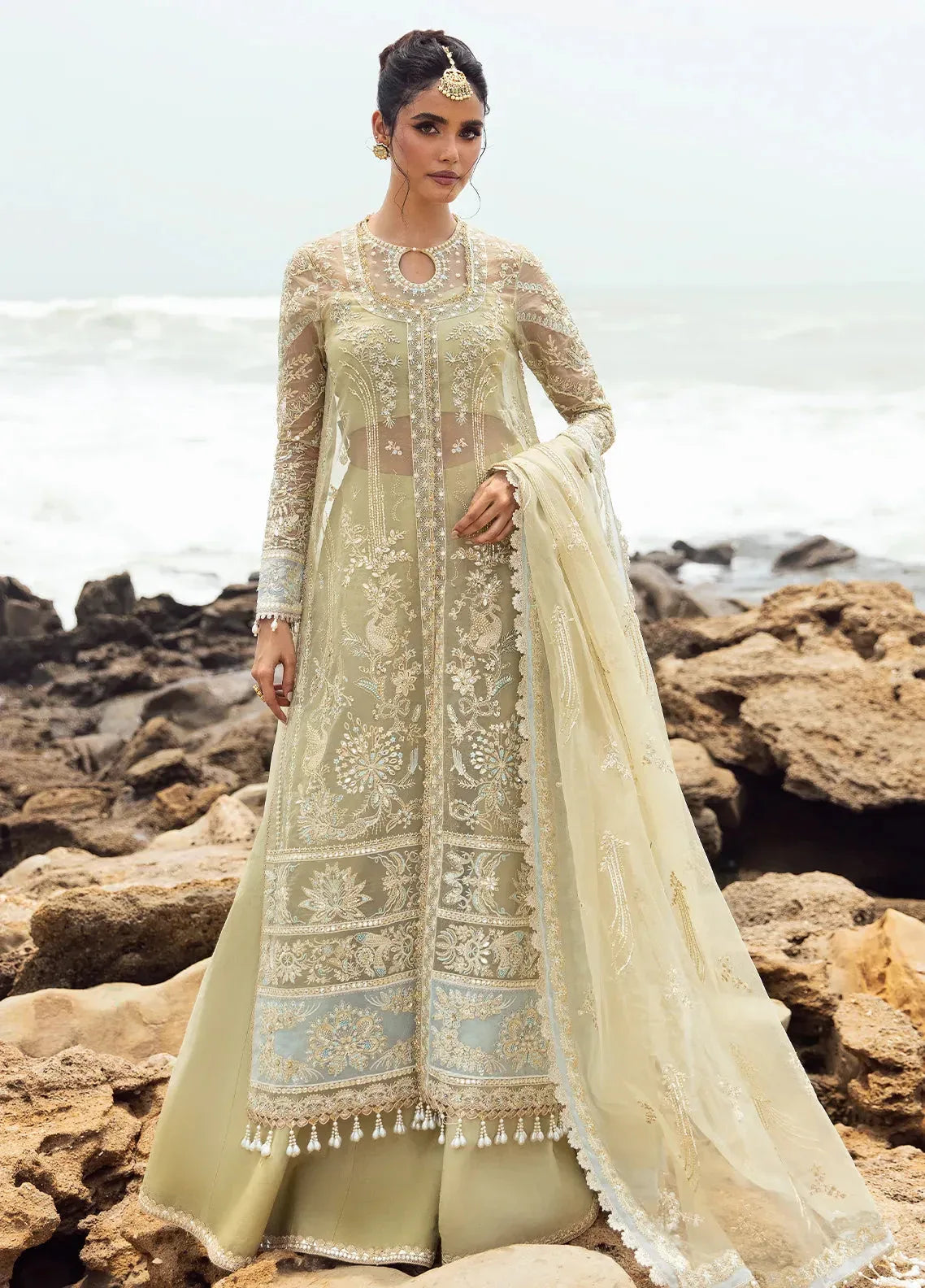 Dastangoi by Afrozeh Wedding Formal 3Pc Suit AWE-09 Leela - Rang-e-Khaas