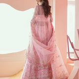 Ayzel Luminara Embroidered Organza 3Pc Suit AWF-04 BELLA
