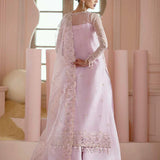 Ayzel Luminara Embroidered Organza 3Pc Suit AWF-06 CORA