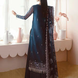 Ayzel Luminara Embroidered Organza 3Pc Suit AWF-10 MELA