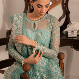 Solene by Ayzel Embroidered Organza 3Pc Suit D-01 ADELA