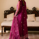 Solene by Ayzel Embroidered Organza 3Pc Suit D-02 HONORA