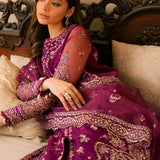 Solene by Ayzel Embroidered Organza 3Pc Suit D-02 HONORA