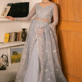 Solene by Ayzel Embroidered Organza 3Pc Suit D-08 HAILEY