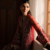 Solene by Ayzel Embroidered Organza 3Pc Suit D-09 ADVA