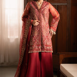 Solene by Ayzel Embroidered Organza 3Pc Suit D-09 ADVA