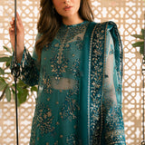 Solene by Ayzel Embroidered Organza 3Pc Suit D-10 LILA