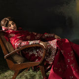 Hayat by Afrozeh Embroidered Organza 3Pc Suit AFH-24-07 ABEER