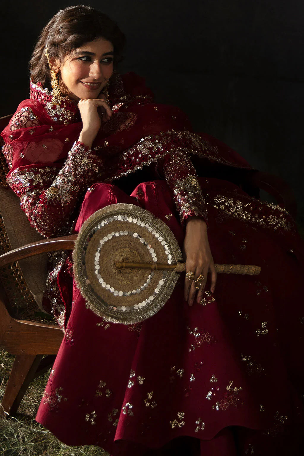 Hayat by Afrozeh Embroidered Organza 3Pc Suit AFH-24-07 ABEER