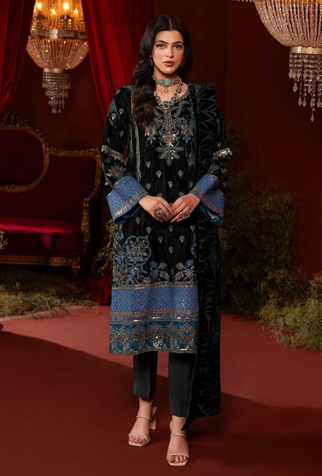 Adans Libas | Plachi Luxury Formals 24 | PLACHI 1411 - Rang-e-Khaas