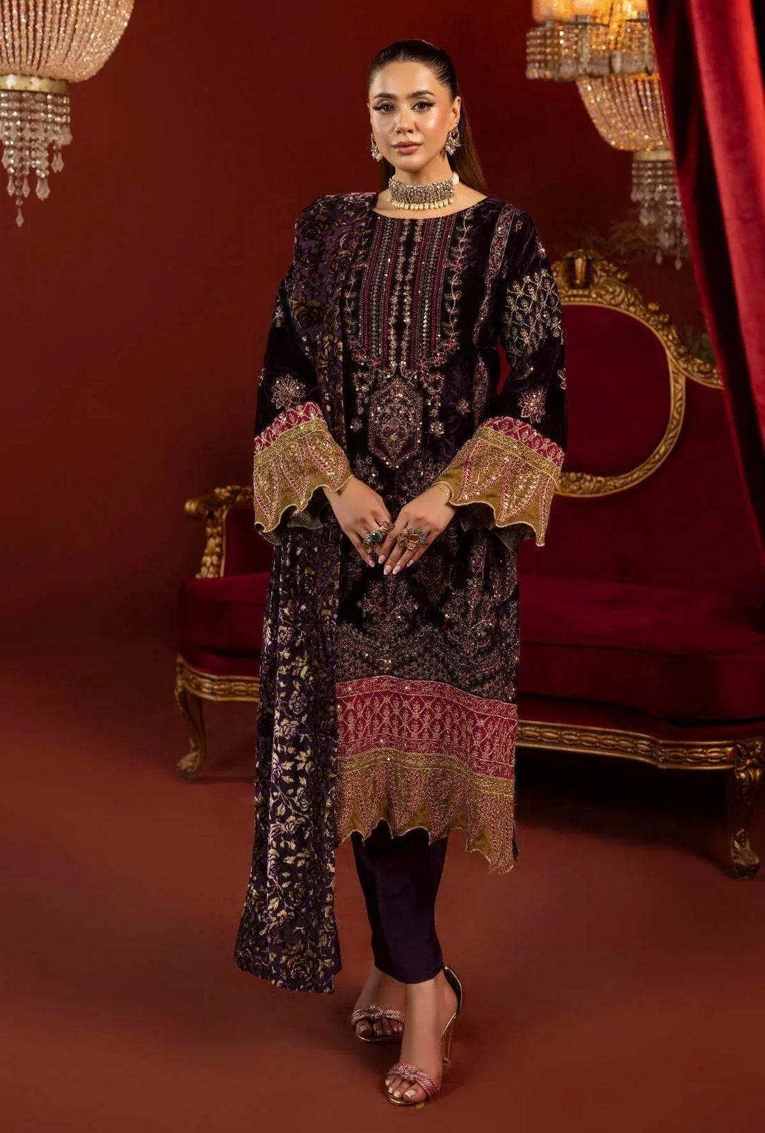 Adans Libas | Plachi Luxury Formals 24 | PLACHI 1417 - Rang-e-Khaas