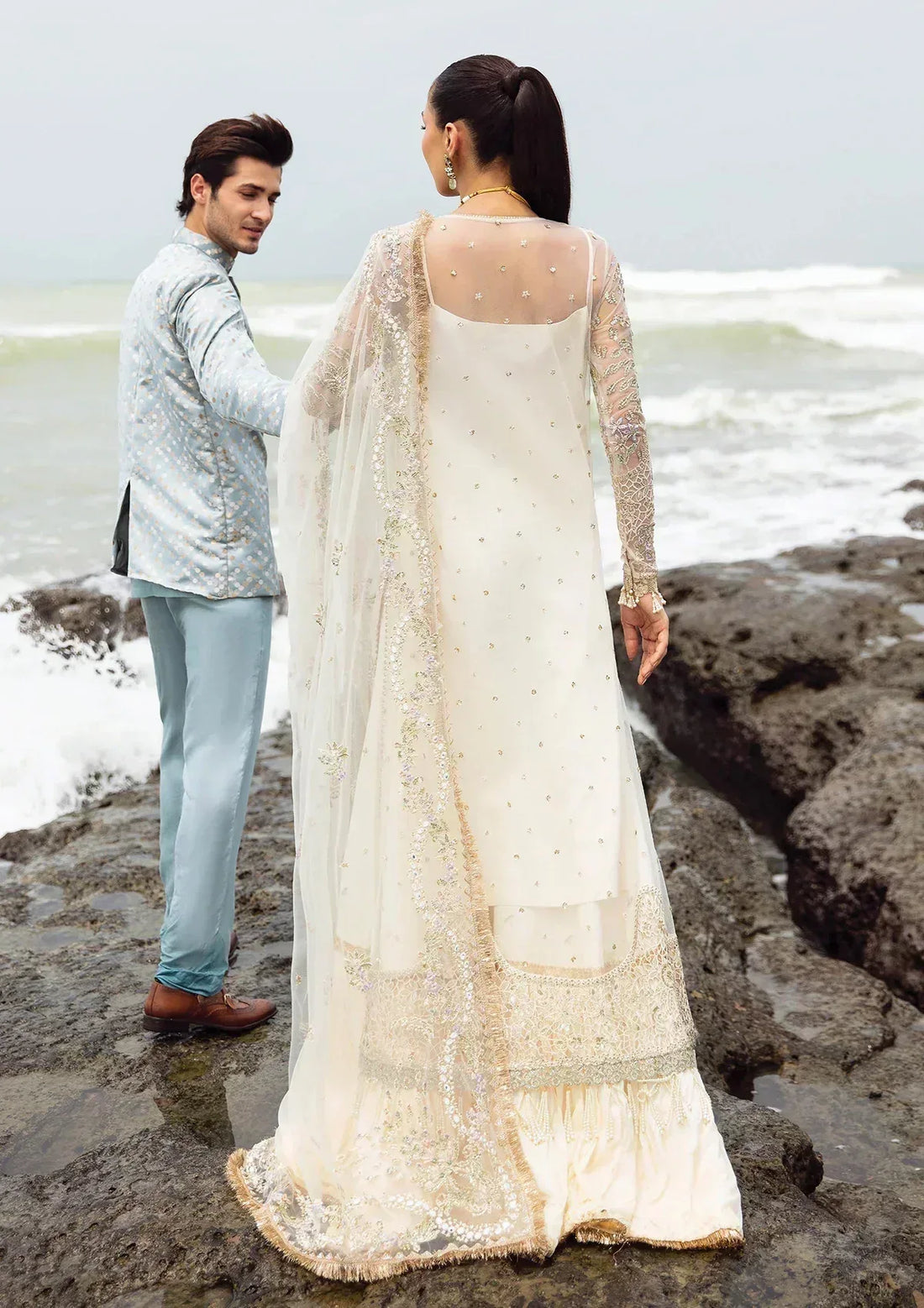 Afrozeh | Dastangoi Wedding Formal'24 | AWE-10 SHUGUFTA - Rang-e-Khaas
