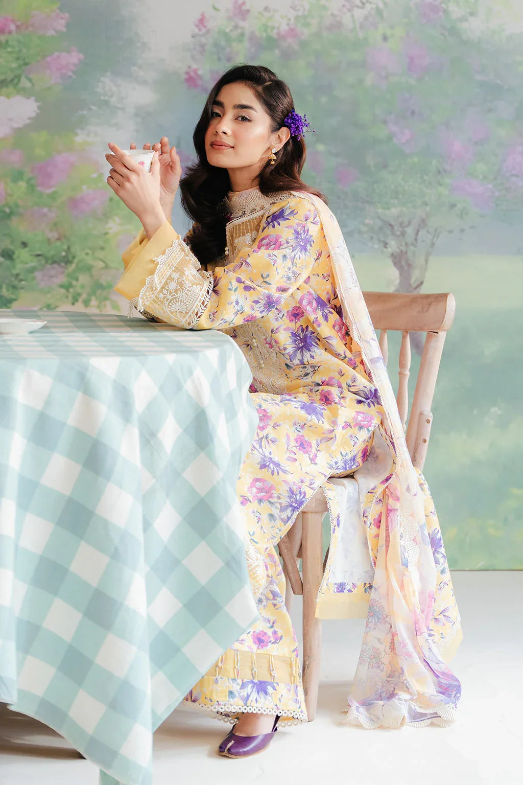 Afrozeh | The Floral Charm | Tuscany - Rang-e-Khaas
