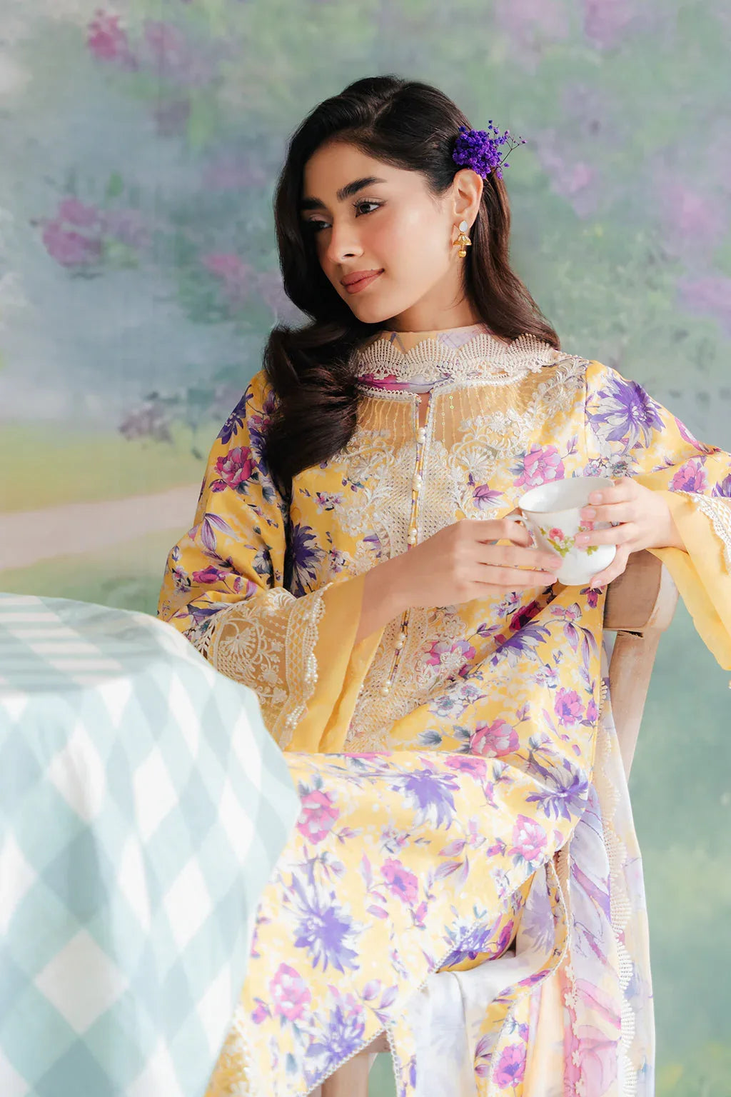 Afrozeh | The Floral Charm | Tuscany - Rang-e-Khaas