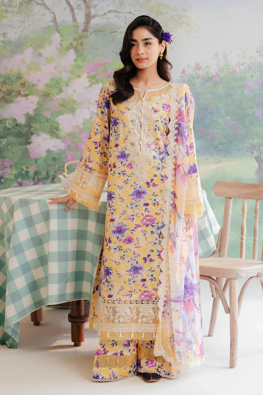 Afrozeh | The Floral Charm | Tuscany - Rang-e-Khaas