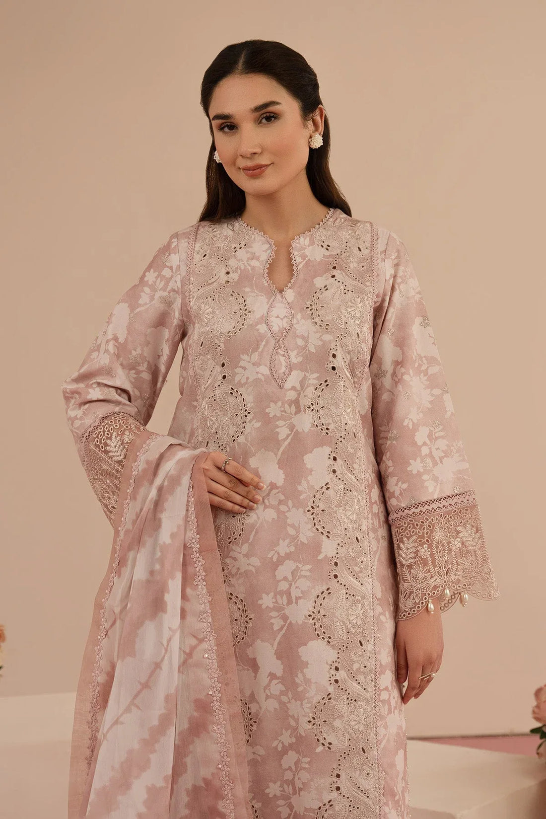 Afrozeh | Floral Charm 25 | Myrtle - Rang-e-Khaas