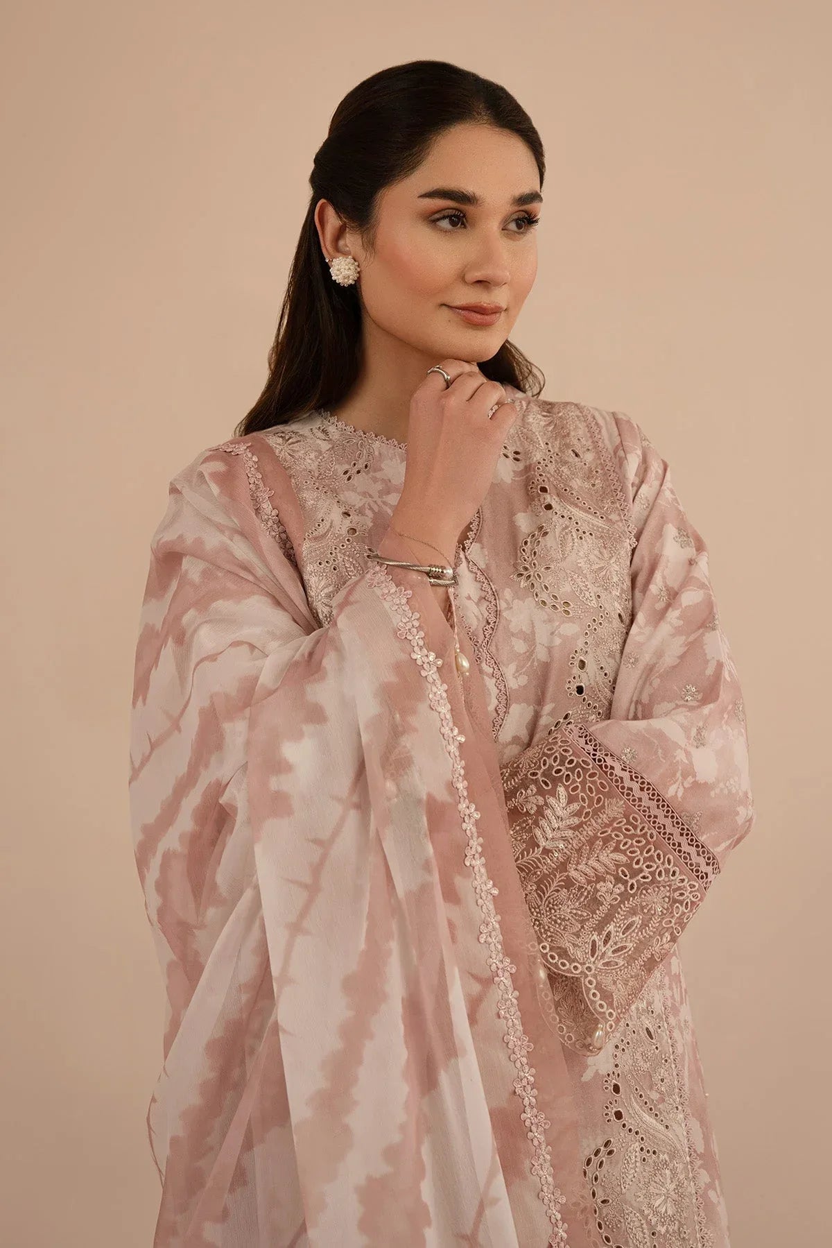 Afrozeh | Floral Charm 25 | Myrtle - Rang-e-Khaas