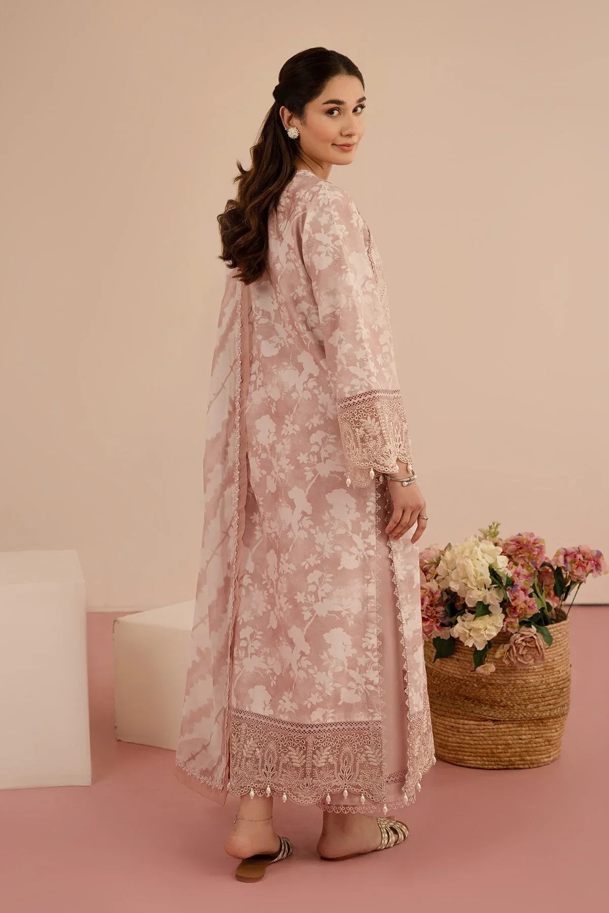 Afrozeh | Floral Charm 25 | Myrtle - Rang-e-Khaas