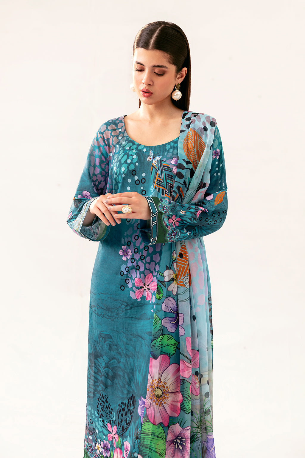Afsanah | Ready to Wear |  Fresh Teal AP-09