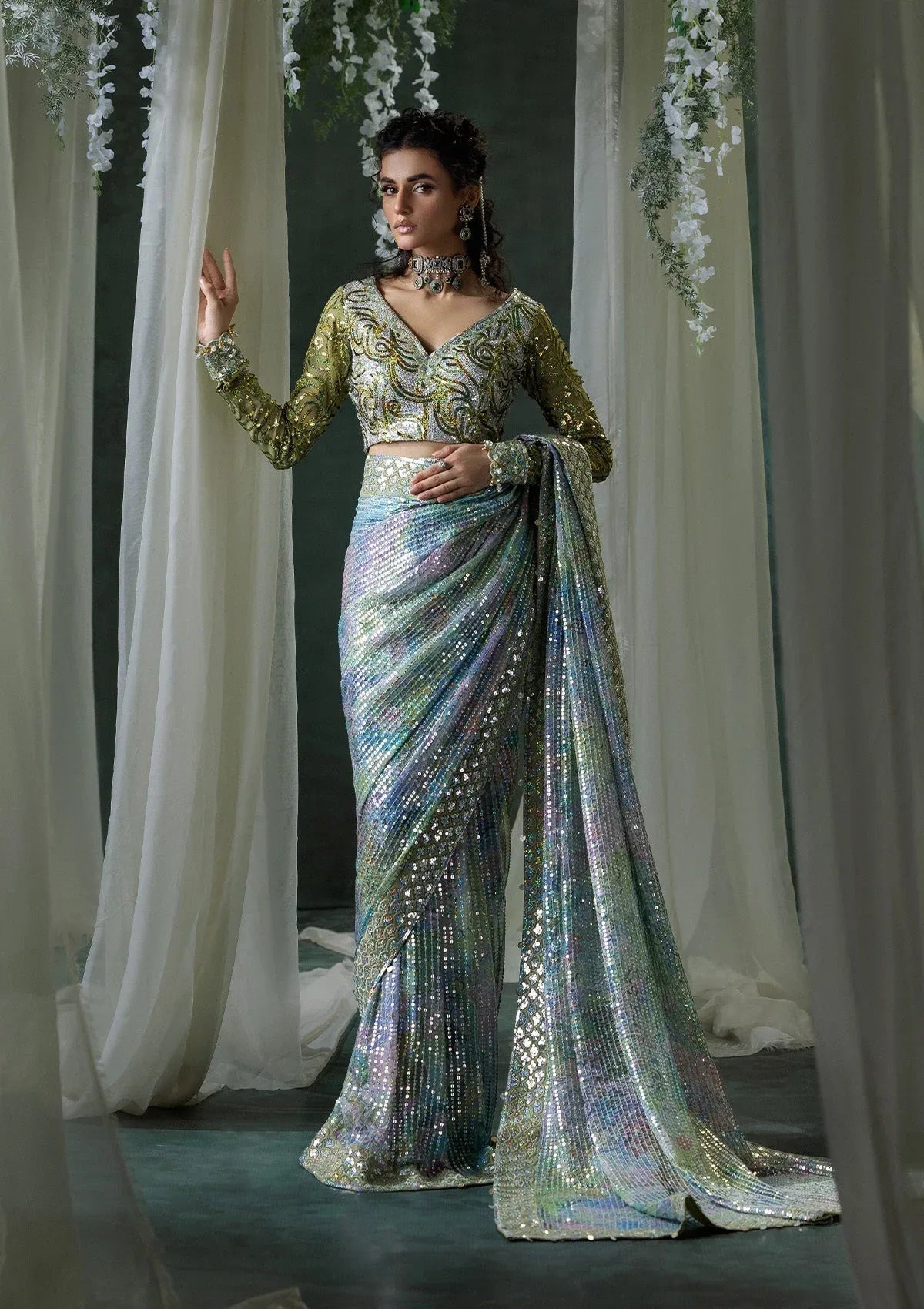 Aik Atelier | Sari Edit 2024 | SARI EDIT '24 VOL. 1 - LOOK 06 - Rang-e-Khaas