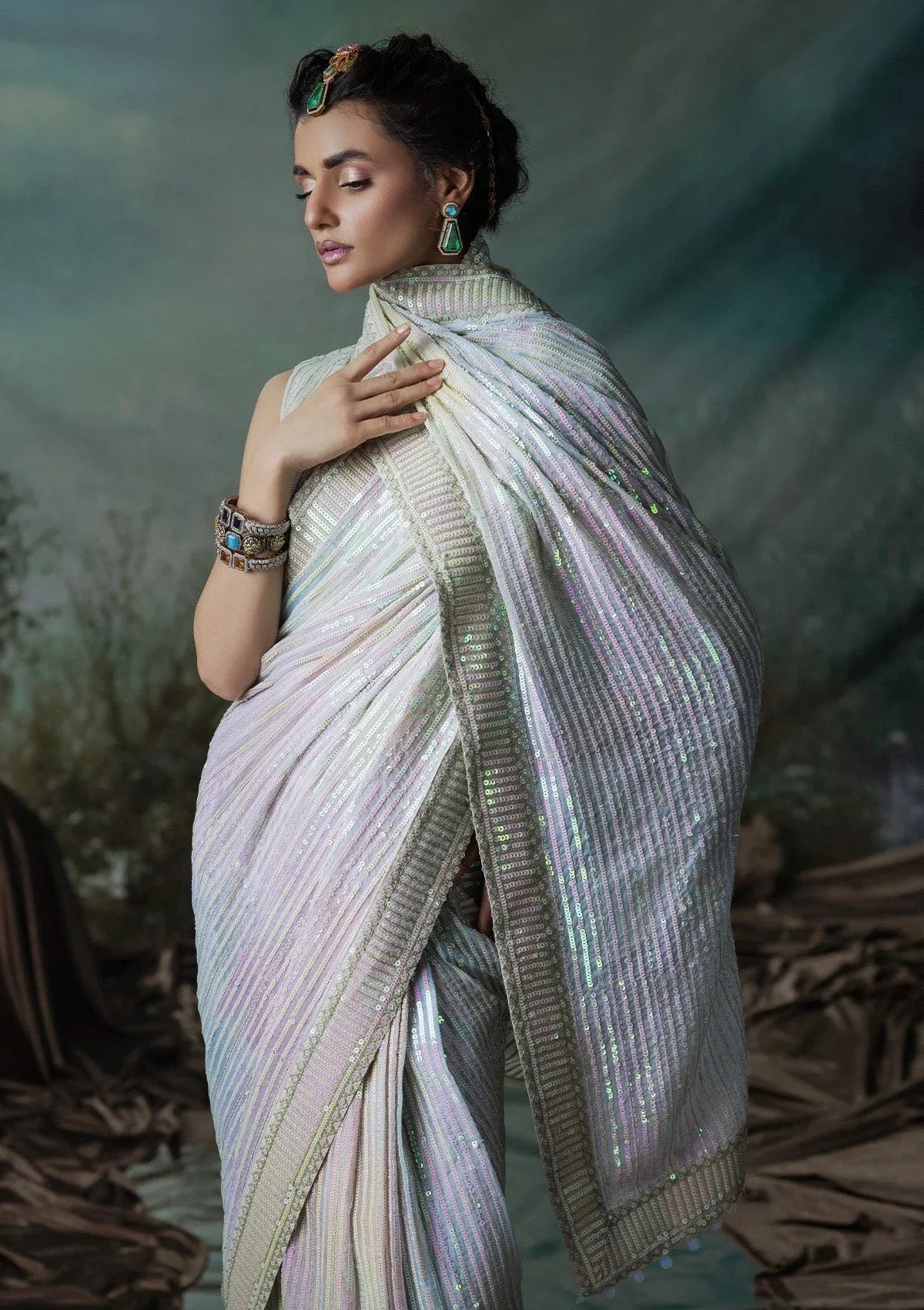 Aik Atelier | Sari Edit 2024 | SARI EDIT '24 VOL. 1 - LOOK 01 - Rang-e-Khaas