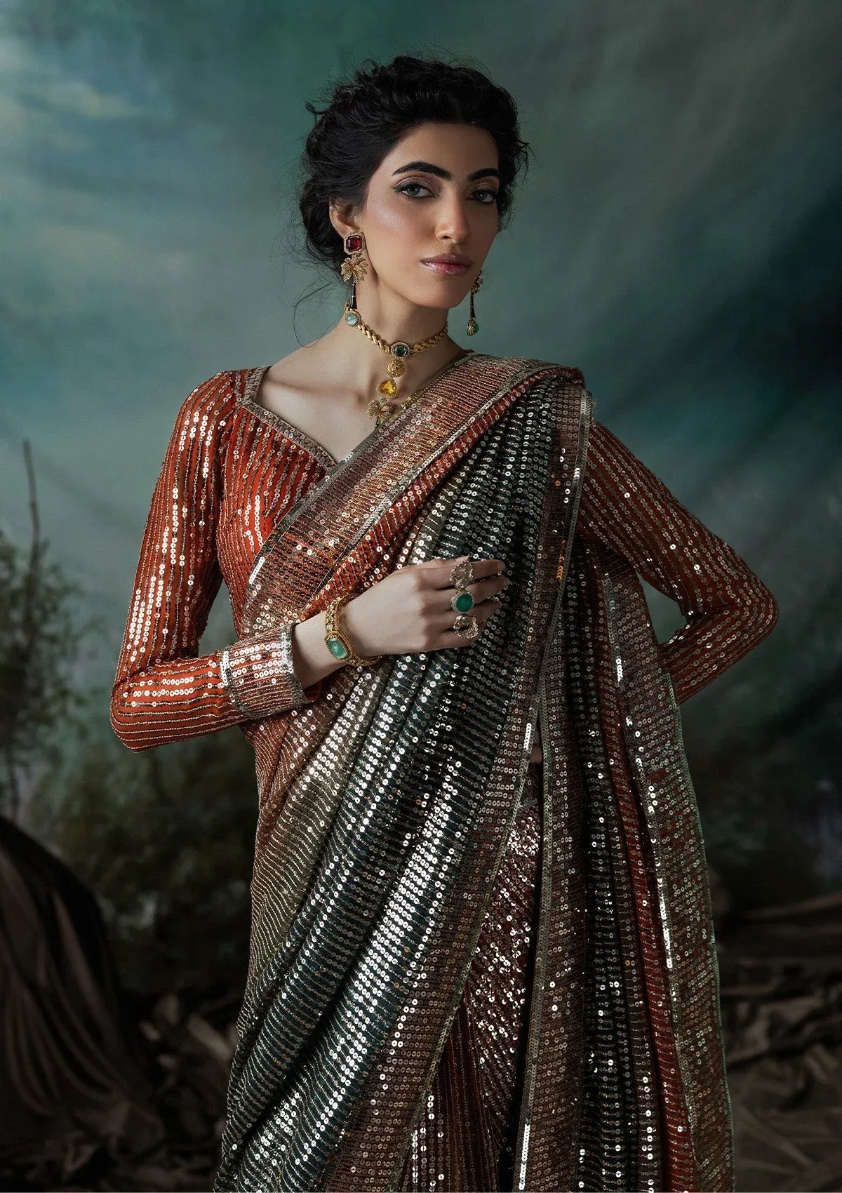 Aik Atelier | Sari Edit 2024 | SARI EDIT '24 VOL. 1 - LOOK 02 - Rang-e-Khaas