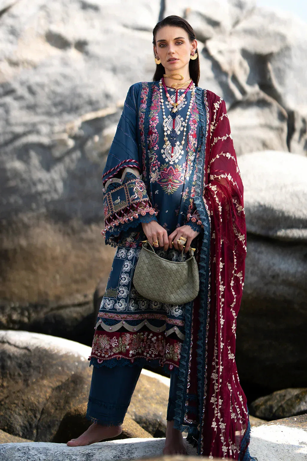 AJR Couture | Alif Signature Luxury Lawn 24 | Ayra - Rang-e-Khaas