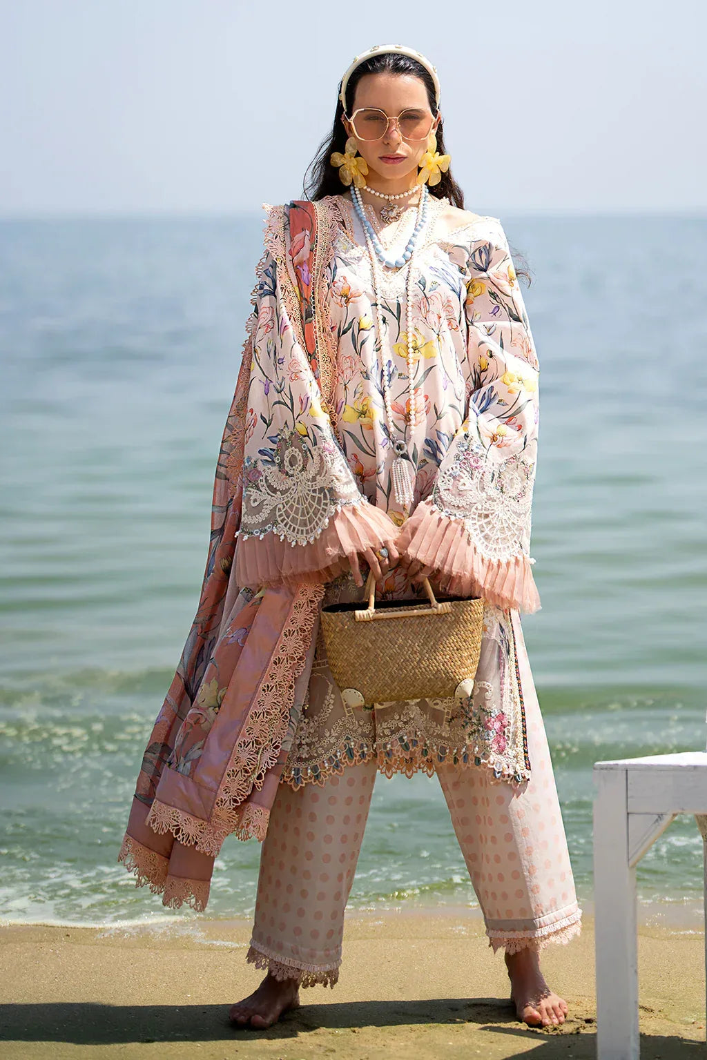 AJR Couture | Alif Signature Luxury Lawn 24 | Blooming - Rang-e-Khaas