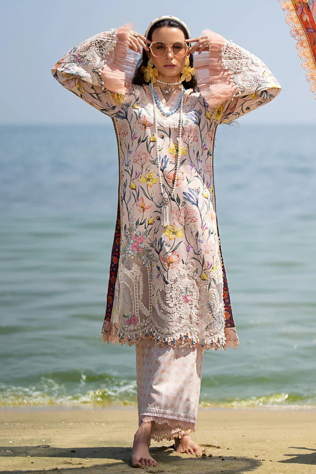 AJR Couture | Alif Signature Luxury Lawn 24 | Blooming - Rang-e-Khaas