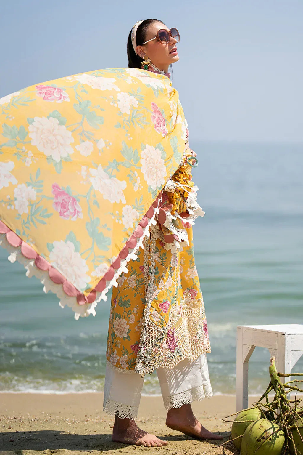 AJR Couture | Alif Signature Luxury Lawn 24 | Sunlit - Rang-e-Khaas