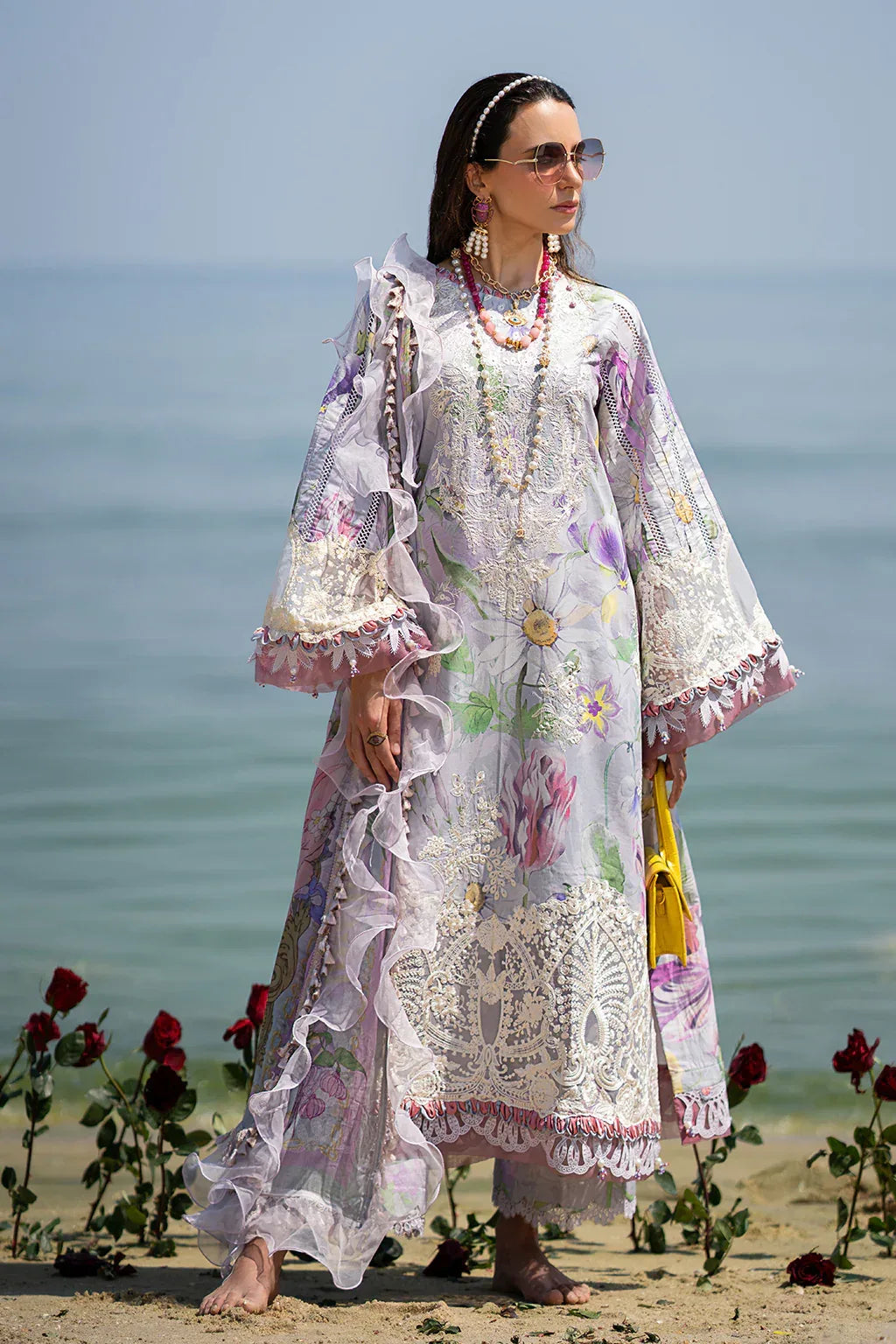 AJR Couture | Alif Signature Luxury Lawn 24 | Lyra - Rang-e-Khaas