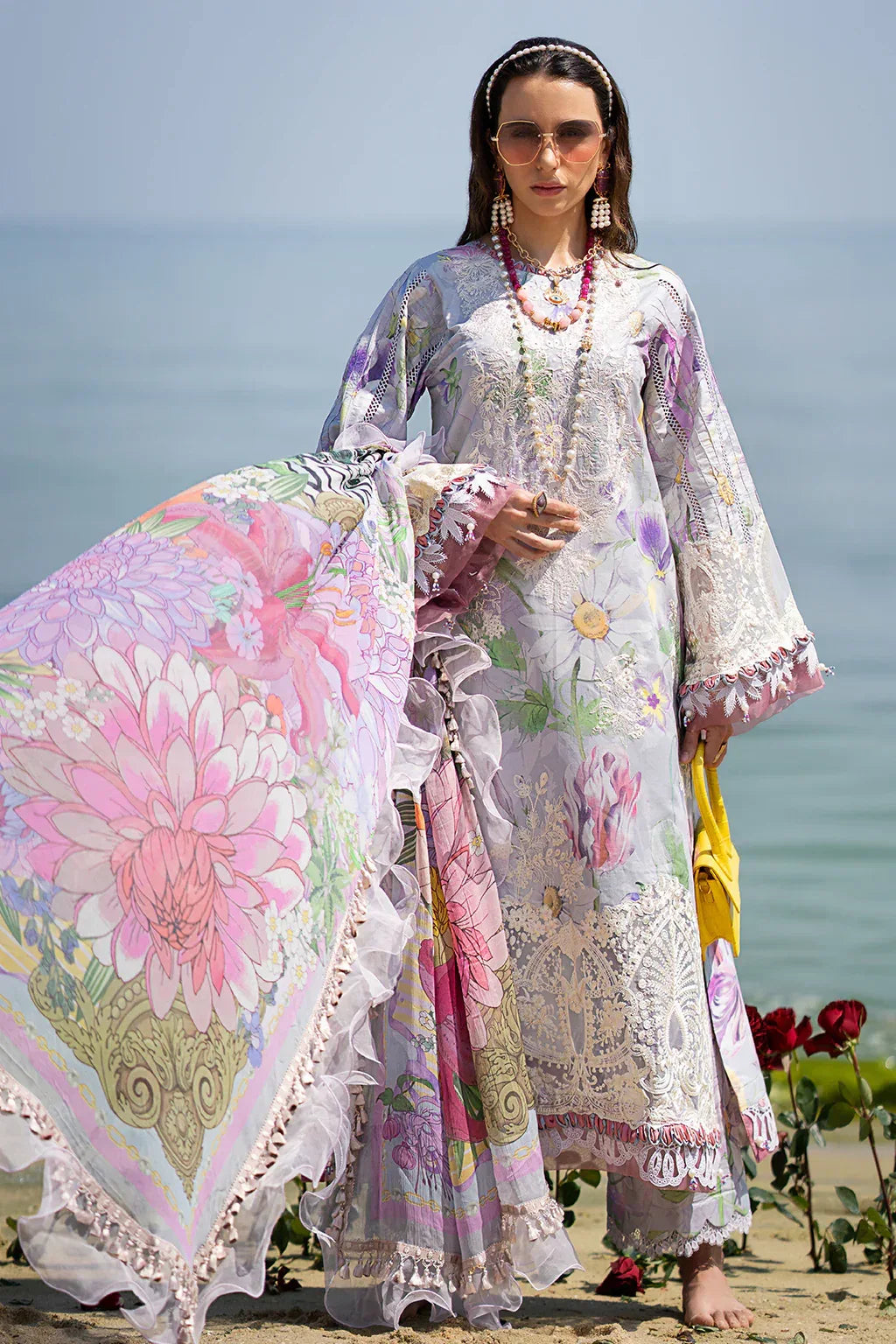 AJR Couture | Alif Signature Luxury Lawn 24 | Lyra - Rang-e-Khaas