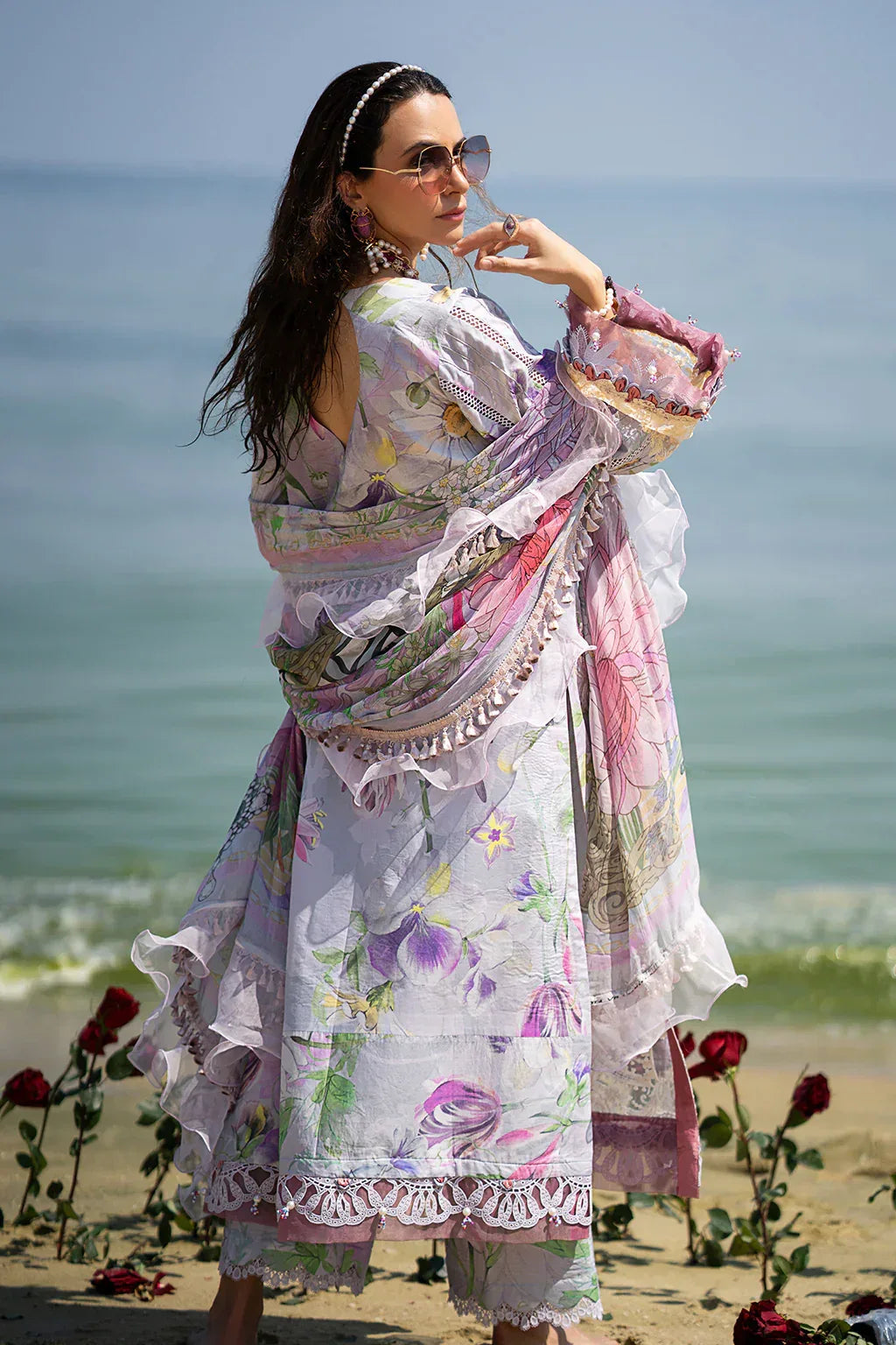 AJR Couture | Alif Signature Luxury Lawn 24 | Lyra - Rang-e-Khaas