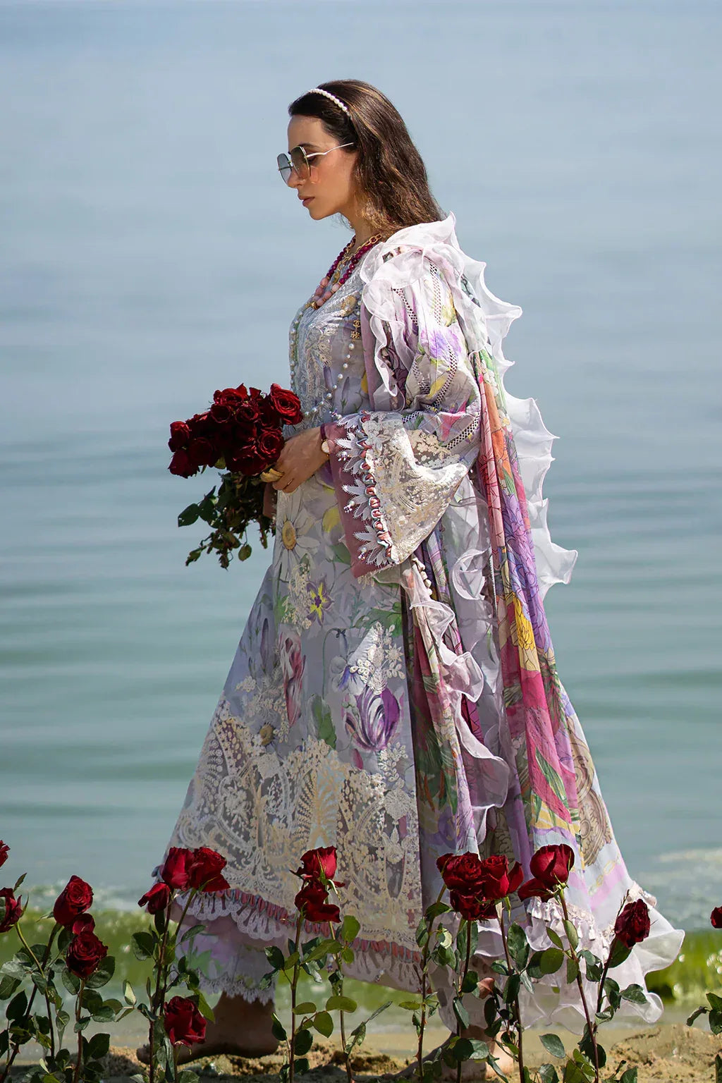 AJR Couture | Alif Signature Luxury Lawn 24 | Lyra - Rang-e-Khaas