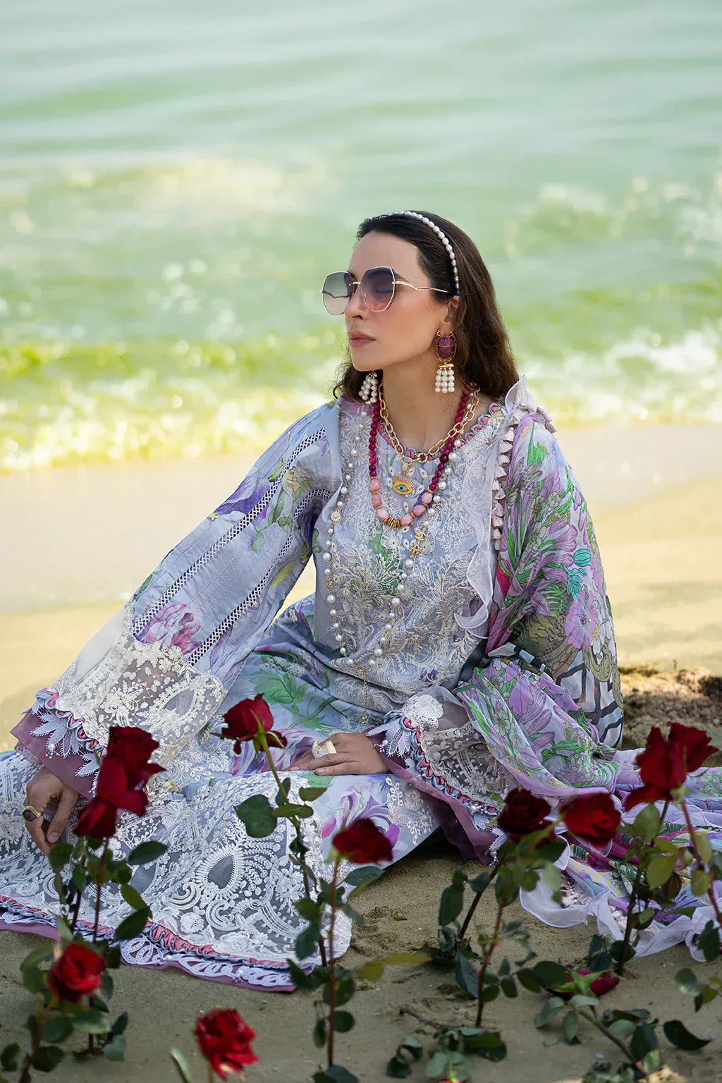 AJR Couture | Alif Signature Luxury Lawn 24 | Lyra - Rang-e-Khaas