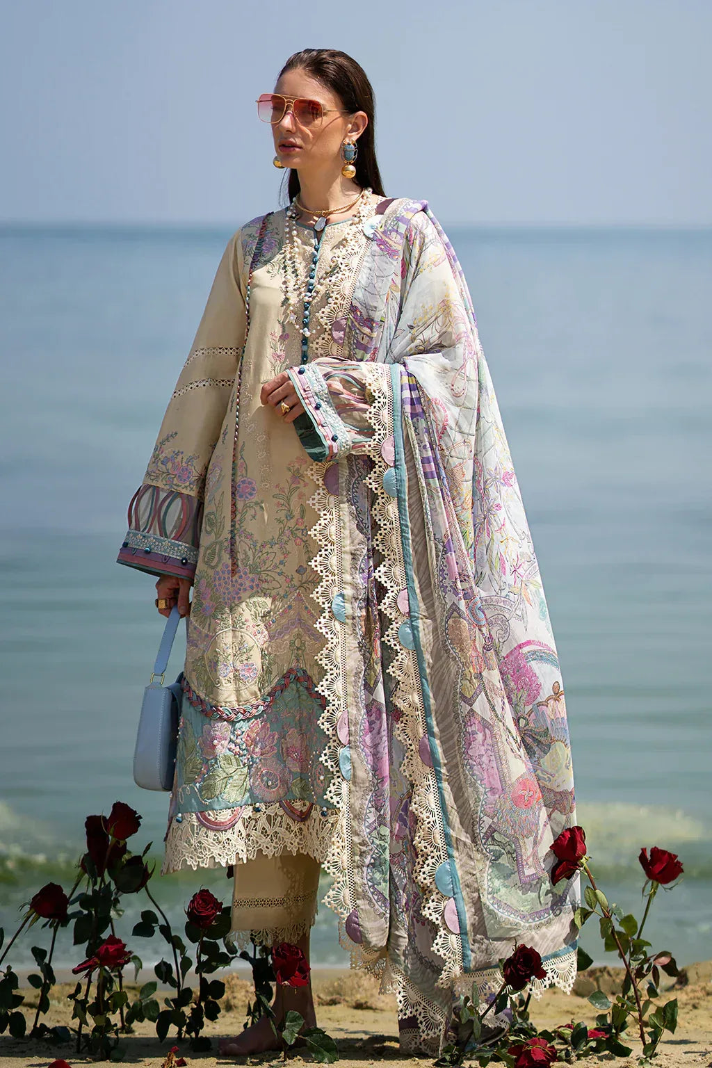 AJR Couture | Alif Signature Luxury Lawn 24 | Coraline - Rang-e-Khaas