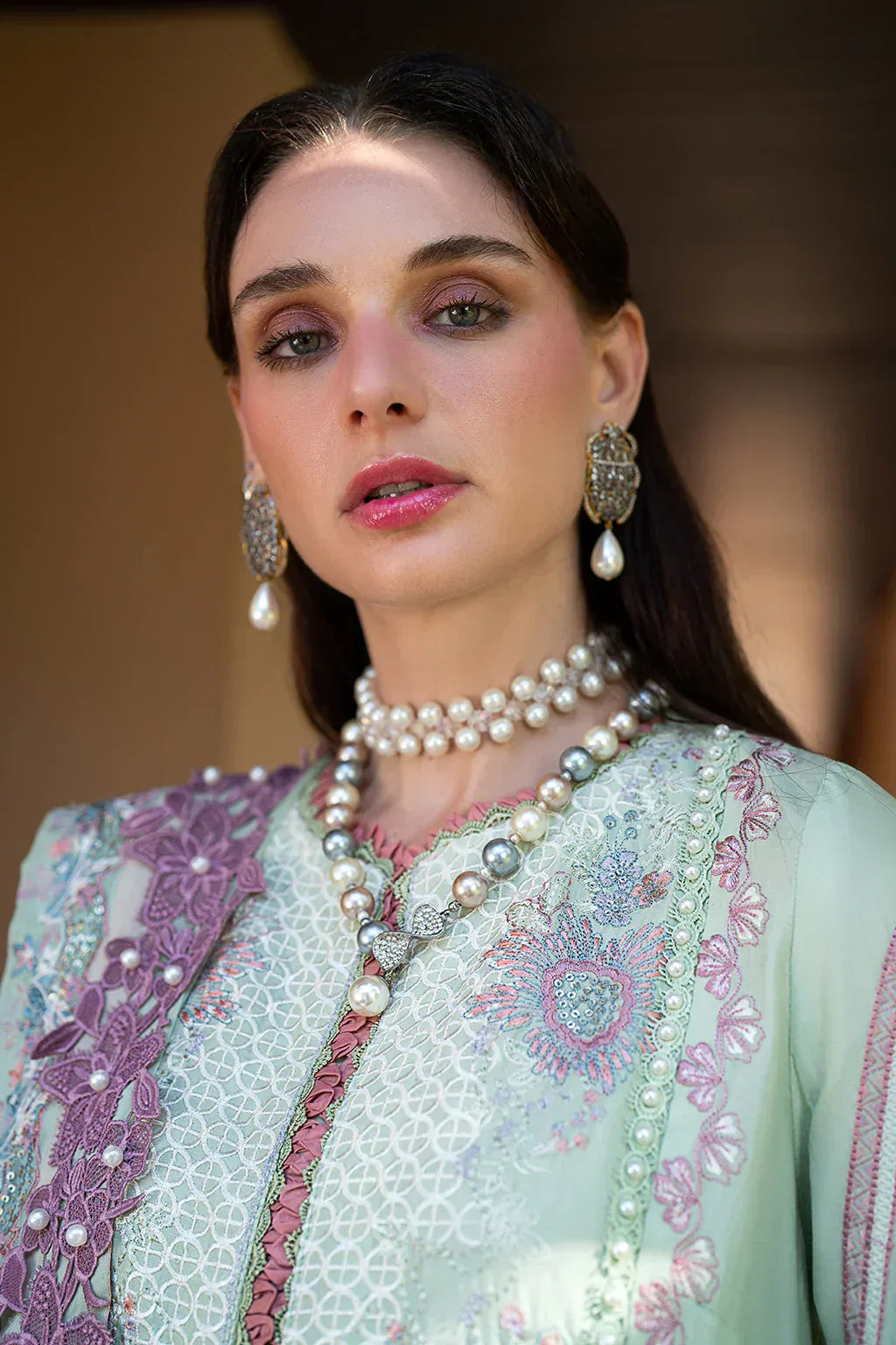 AJR Couture | Alif Signature Luxury Lawn 24 | Aura - Rang-e-Khaas