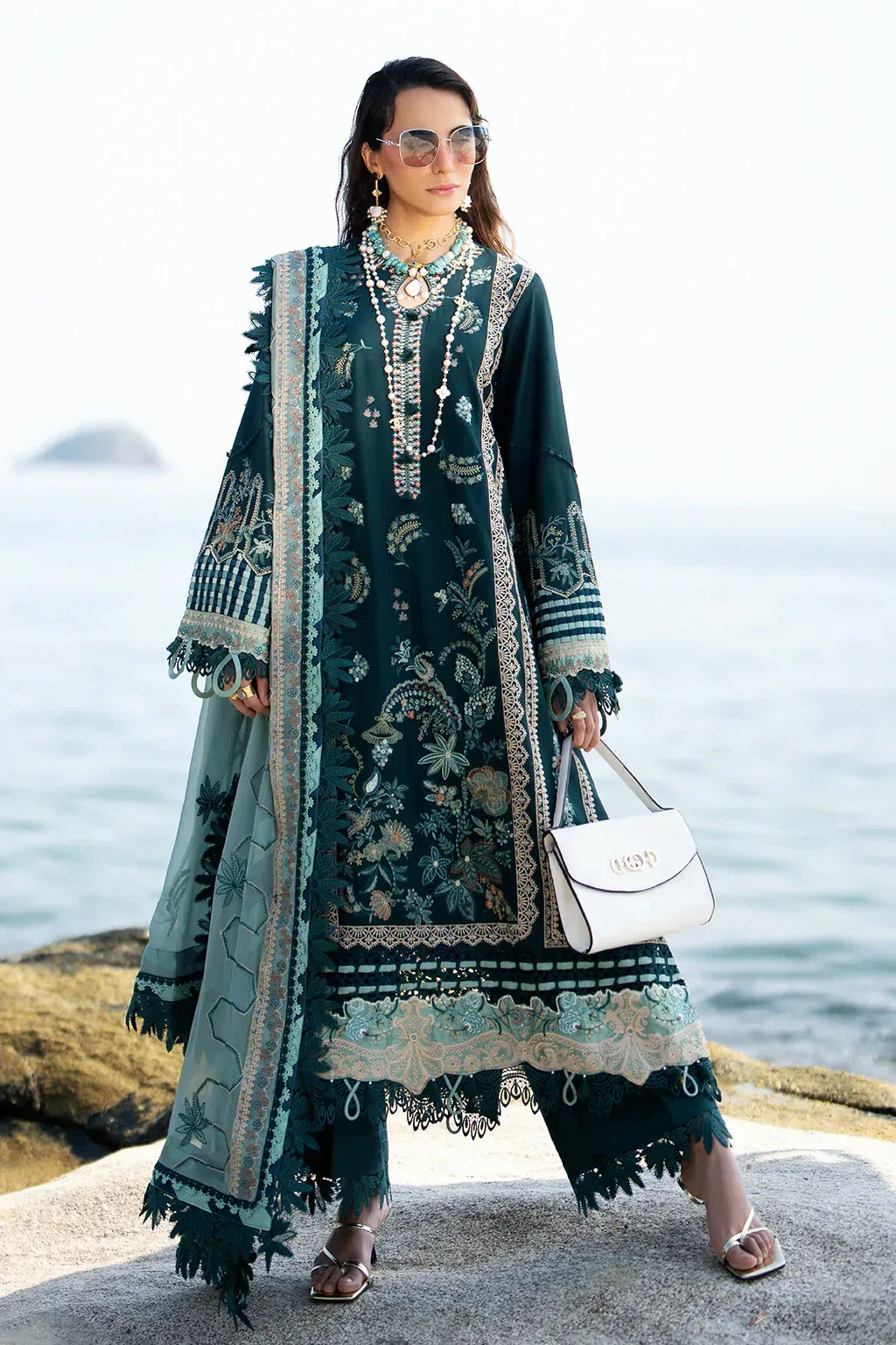 AJR Couture | Alif Signature Luxury Lawn 24 | Celia - Rang-e-Khaas