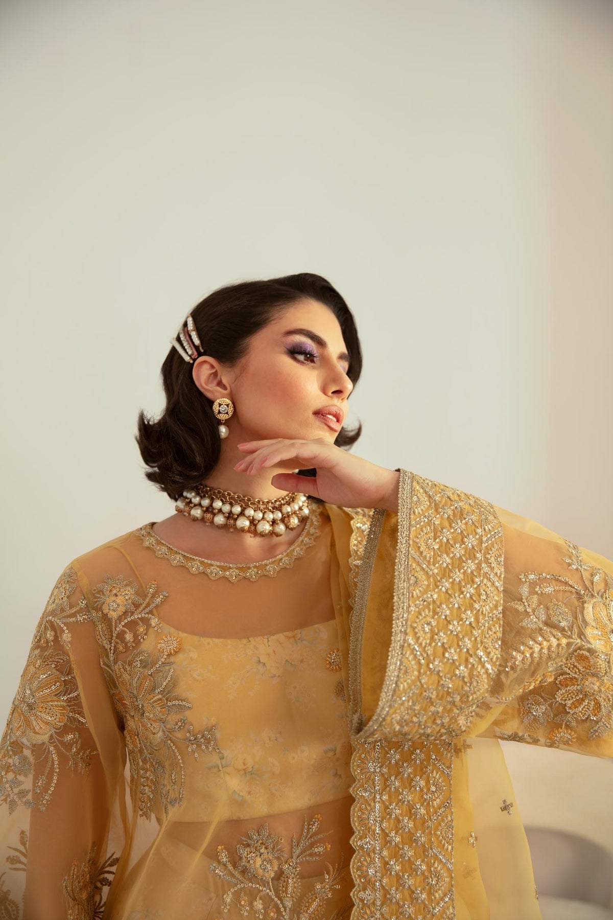 Akbar Aslam | Velora Formal Pret | Fawn - Rang-e-Khaas