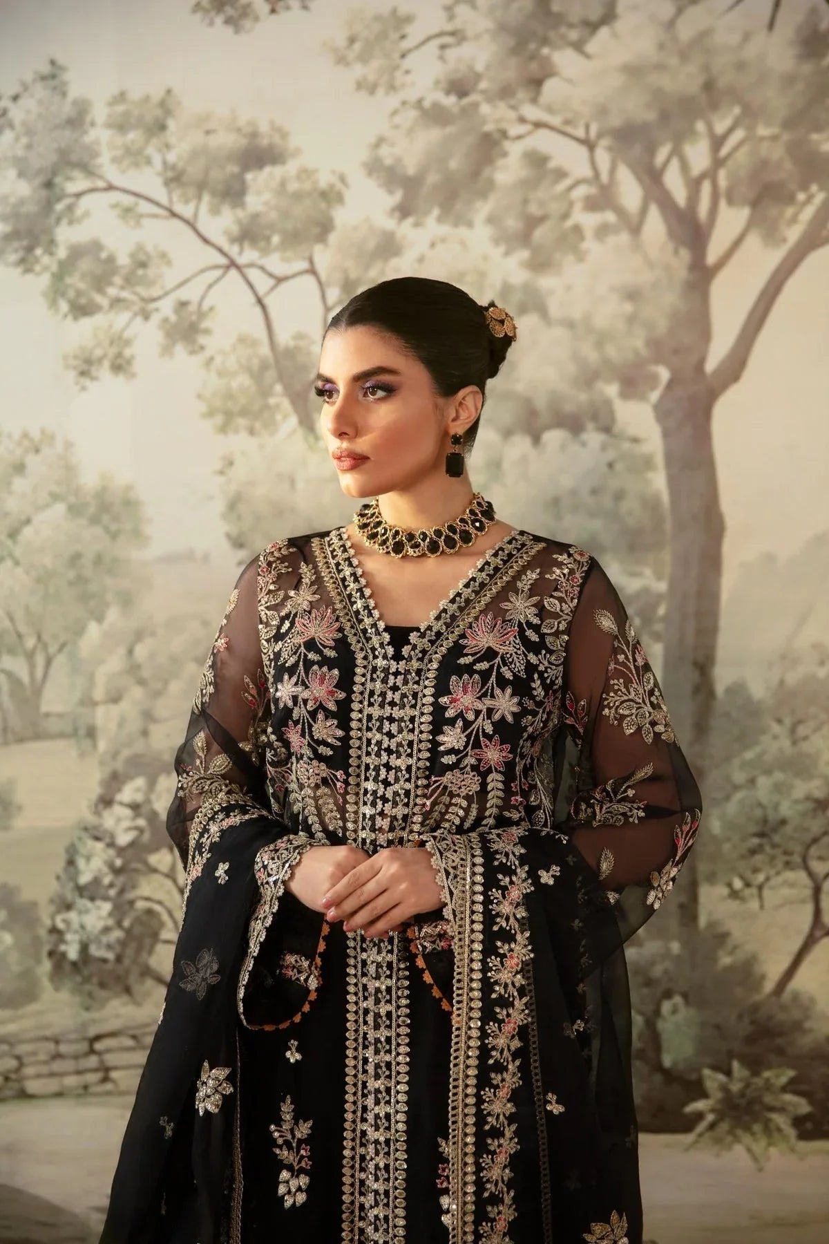 Akbar Aslam | Velora Formal Pret | Nebula - Rang-e-Khaas