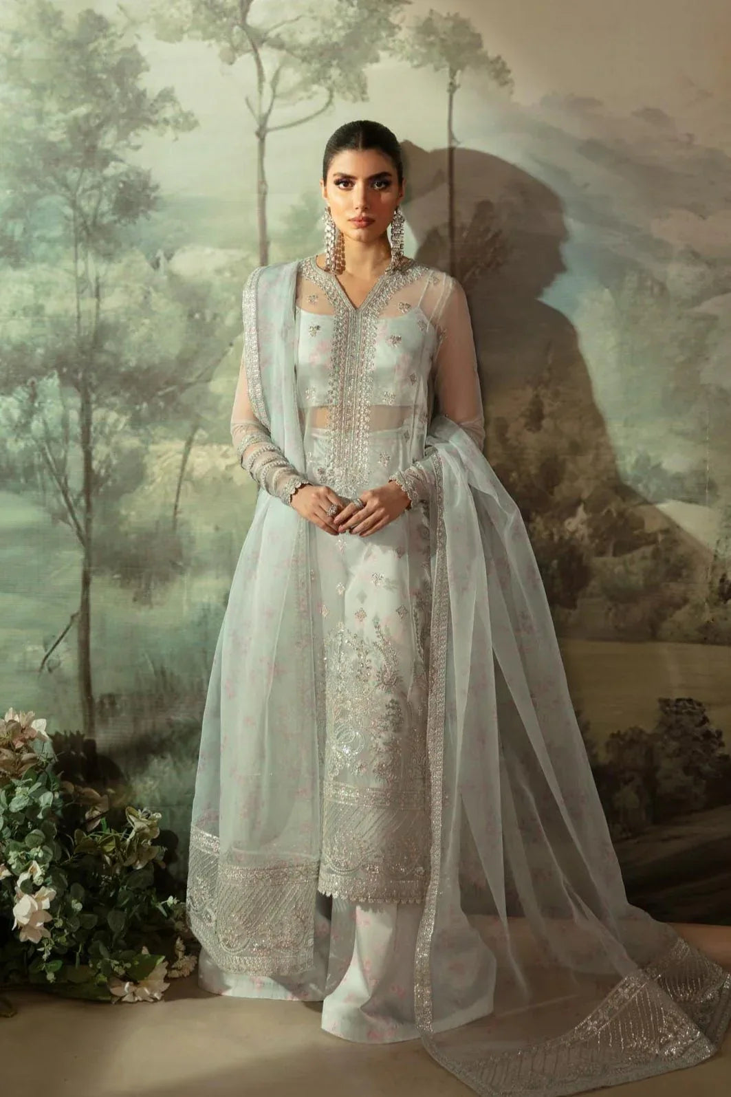 Akbar Aslam | Velora Formal Pret | Ecru - Rang-e-Khaas