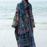 Afrozeh Summer Together Embroidered Lawn 3Pc Suit - Clover