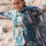 Afrozeh Summer Together Embroidered Lawn 3Pc Suit - Clover
