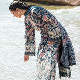 Afrozeh Summer Together Embroidered Lawn 3Pc Suit - Clover