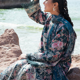 Afrozeh Summer Together Embroidered Lawn 3Pc Suit - Clover