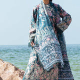 Afrozeh Summer Together Embroidered Lawn 3Pc Suit - Clover