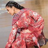 Afrozeh Summer Together Embroidered Lawn 3Pc Suit - Scarley