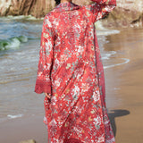 Afrozeh Summer Together Embroidered Lawn 3Pc Suit - Scarley